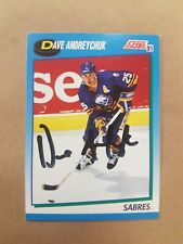 Dave Andreychuk Score 1991 Sabres Autograph Card Signed Hockey 497 picture