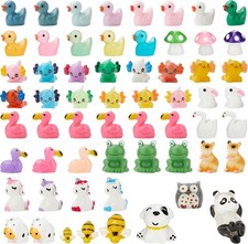60Pcs Mini Resin Animals Figurines Set, Tiny Mixed Resin Animal Figures & Ducks picture