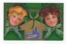 c1911 St Patrick's Day Postcard Series #3 Irish Hearts 