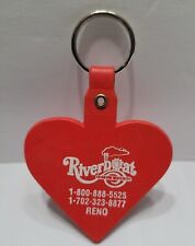 Vintage Keychain Riverboat Casino & Hotel Advertising Keyring Fob,  Reno, Nevada picture