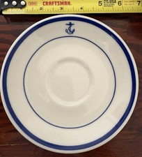 U.S. Navy Wardroom Mess Coffee Saucer Plate picture