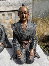 Antique Japanese 19th Century Bronze Samurai Figure of  Shijo Kingo. picture