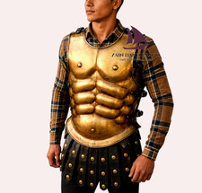 ZAIN ROMAN Antique Finish Spartan Armor: Medieval Steel Mussels Jacket picture