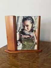 Mikutowski Woodworking Hand-polished Cherry Wood Frame 4x6 USA Modern picture