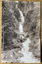 1918 RPPC - WAHKEENA FALLS real photo postcard OREGON WATERFALL SERIES picture