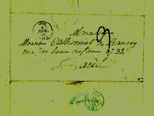 1845 Letter Forming Envelope Lavergne IN Catherinet Of Rancey Postmarks Postal picture