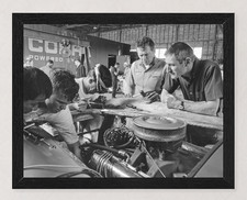 12X9 FRAMED 1964 SEBRING FORD COBRA KEN MILES PHIL REMINGTON PHOTO REPRO picture