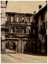 Italy, Verona, Porta Borsari Vintage Albumen Print, Albumin Print 25.5x picture