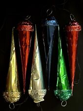 Vintage 1930’s Foil Cone Shaped Icicle Ornaments-6 picture