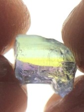 Blue Green Tanzanite Crystal, 1.7 Ct Unheated Zoisite, Pleochroism Tanznaite Raw picture