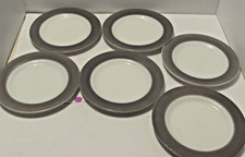 6 VTG PYREX DOVE GRAY DISHED 8