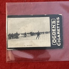 1901-1902 Ogden’s Cigarettes F. WARD • GB Skating Champion Tobacco Card #97 G-G+ picture
