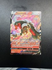 Houndoom V 021/189 - Darkness Ablaze NM Ultra Rare Full Art Pokemon Card picture
