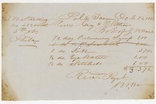 1851 Handwritten Invoice from Pole Tavern, NJ Medicinal & Stationery Stationery picture