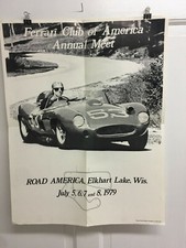 FERRARI CLUB OF AMERICA ANNUAL MEET ROAD AMERICA  ELKHART LAKE WI JULY 5-8 1979  picture