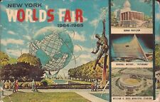 964-65 NEW YORK WORLD'S FAIR - MULTIVIEW - Unisphere, Sudan, GM & Shea picture