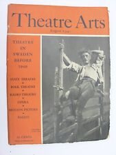 THEATRE ARTS MONTHLY August 1940 Anders de Wahl Swedish Drama August Strindberg picture