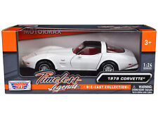 1979 Chevrolet Corvette C3 White with Black Top and Red Interior 