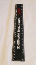 NEW School DARE Ruler D.A.R.E. To Keep Kids Off Drugs Vintage Measuring Stick  picture