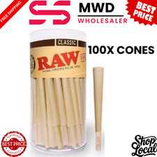 RAW Dogwalker Mini 70/24 Cones – 100 count – Small Pre-Rolled Classic Papers picture