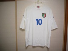 Kappa Italy National Team 2000-01 White M Soccer Jersey Totti No.10 picture