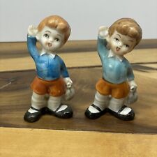 Vintage Japan Mapco Waving Boy Figurines - 3.5