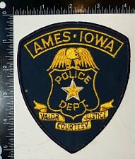 VINTAGE OBSOLETE Ames IA Iowa Police Patch picture