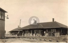 Ladysmith WI Wisconsin Soo Line Railroad Depot Station 1912 RPPC Postcard COPY picture