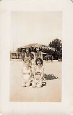 1940s Found Photo Miami Beach, Florida Women Ladies Swimsuit 528 picture