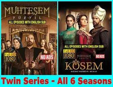 *Magnificent Century & Kosem * Twin Series * English Subs * 1080p * No Ads * USB picture