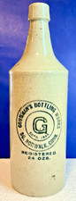 Antique Grumman's Bottling Works So Norwalk CT Stoneware Soda Ginger Beer Bottle picture