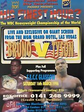 Boxing - 1996 poster Frank Bruno vs. Mike Tyson Las Vegas, NV MGM picture