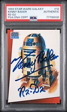 1993 Topps Star Wars Galaxy R2-D2 KENNY BAKER AUTO PSA Authenticated #12 picture