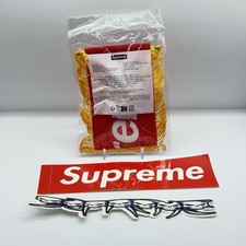 Supreme Mini Pennant Flag Banner FW26 Red Box Logo Yellow Tassel + Stickers picture