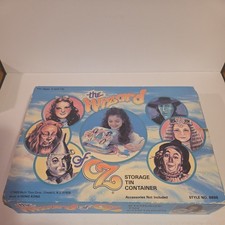 Vintage Multi Toys Corp The Wizard of Oz Storage Tin Container with sleeve 1988 picture