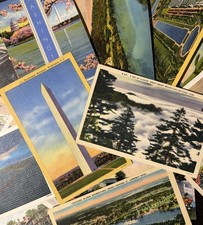 20 Vintage Linen Postcards 1930s–1950s Mixed U.S. Views Bulk Lot picture