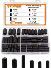 60Pcs Rubber Vacuum Caps Assortment Kit 6 Sizes for Carburetor Hoses picture