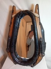Antique Horse Collar Wall Mirror Western Art Rustic Decor picture