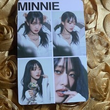 Minnie (G)I-DLE FEEL Edition Celeb K-POP Girl Photo Card Quad 4 picture