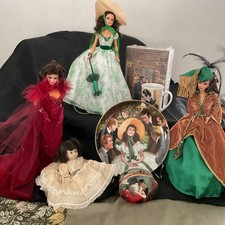 Hamilton Gone With The Wind Collector Cards 18 Set with COAs Wood Display picture