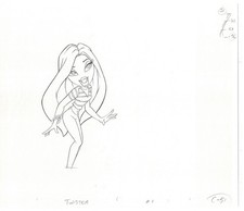 BRATZ Cloe Twister Commercial Production Animation Cel Drawing 2005 G-031 picture