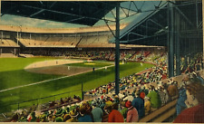 Detroit Tigers Briggs Stadium Baseball Park Postcard MICH Metrocraft Vintage picture