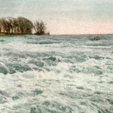 Antique Undivided Back American Rapids Above The Falls Niagara NY New York picture