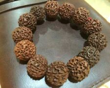 9 Mukhi / Face 20mm up Rudraksha Bracelet Java Indonesia Jenitri Beads Very Rare picture