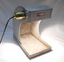 Vintage 1950s-1960s Industrial Task Lamp Aluminum Work Light Handler Splash Hood picture