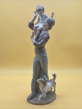Lladro 5751 Walk with Father Figurine Mint Condition No Box 13.5” picture