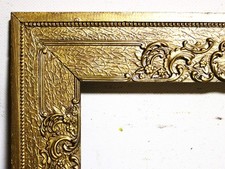 ANTIQUE FITS 13 X 17 VICTORIAN PICTURE FRAME GOLD GILT ORNATE FINE ART WOOD picture