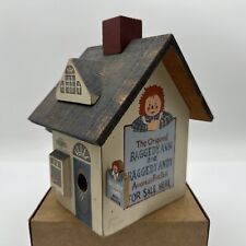 Raggedy Ann/Andy Doll House Shop Wood Bird House Box Very Nice Shape picture