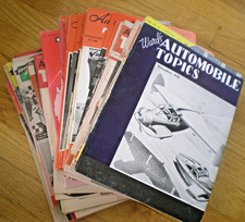 50 vintage AUTOMOBILE TOPICS magazines. 1946 to 1961 picture