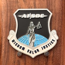 AFSOC Air Force Special Operations Command Shield Challenge Coin W#16 picture